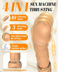 Blake | 7.09" × 1.57" Thrusting Sex Machine with Rapid Mode, G-Spot & Suction Base