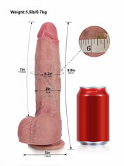 Caleb | 9.8" × 2" Deep Pulse Thrusting Dildo with Heavy Build, Vibration & Heating
