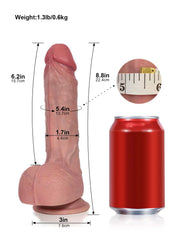 Evan | 8.8" × 1.7" Pulse Thrusting & Vibrating Dildo with Comfortable Fit & Heating