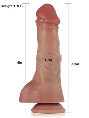 Owen | 8.2" × 1.7" Thrusting Dildo with Heating, G-Spot Tip, Remote & Suction Base