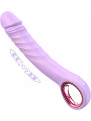 Max | 8.3" × 1.8" Thrusting Vibrator with Grip Ring, Realistic Feel & G-Spot Stimulation
