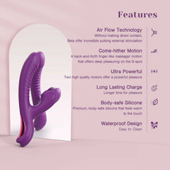 Silas | 4.92" × 1.38" Suction Vibrator with Come-Hither G-Spot Stimulation & Clitoral Suction