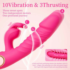 Wren | Rabbit Vibrator with Gentle Thrusting, G-Spot & Clitoral Stimulation