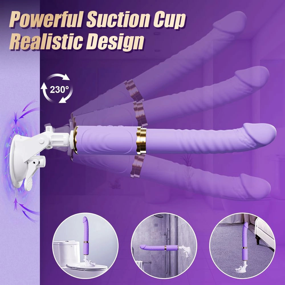 Cole | 9.4" × 1.5" Thrusting Sex Machine with 10 Speeds, G-Spot Stimulation & Suction Base