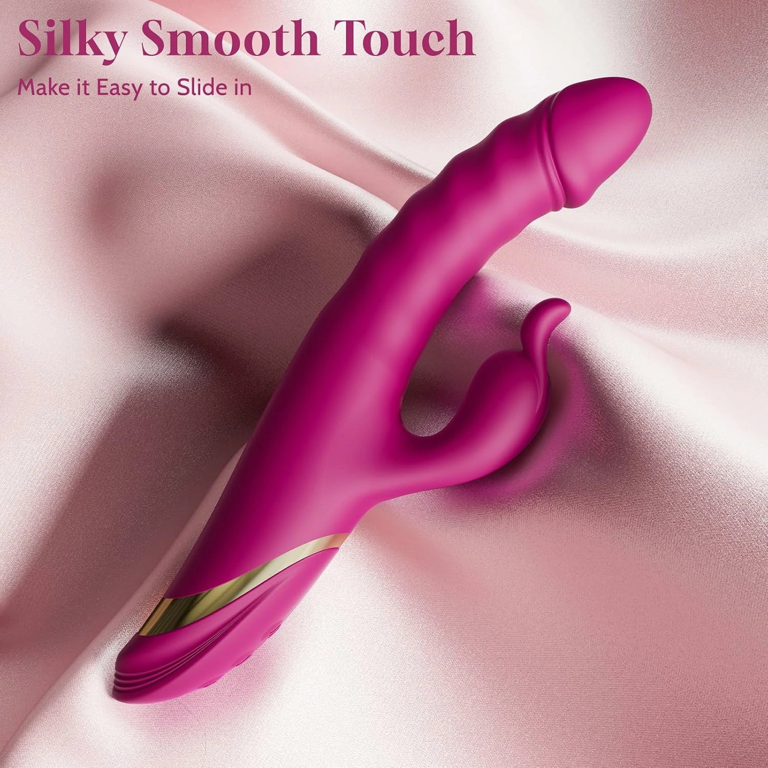Iris | 5.35" × 1.45" Rabbit Vibrator with High-Speed Thrusting, G-Spot & Clitoral Stimulation