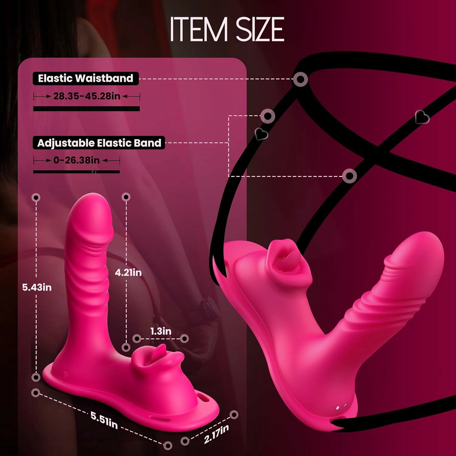 Ivy | Wearable Riding Vibrator with G-Spot Thrusting, Licking & App and Remote Control
