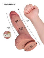 Logan | 10.6" × 2.3" Thick Pulse Thrusting Dildo with Heating & Vibration