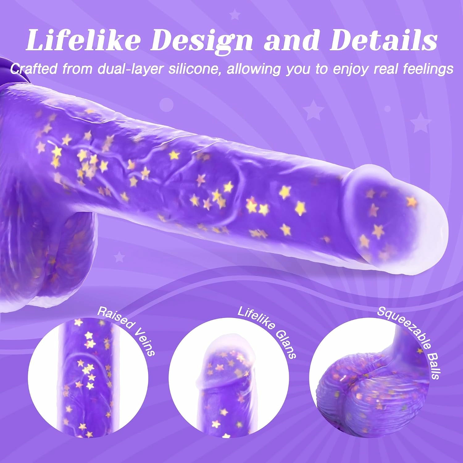Leo | 9.1" × 1.6" Heating Thrusting Dildo with Realistic Feel, G-Spot Stimulation & Remote Control