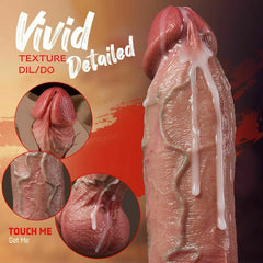 Magnus | 10.8" × 2.32" Big Thick Thrusting Dildo with Raised Veins and Vibration