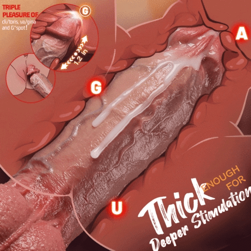 Magnus | 10.8" × 2.32" Big Thick Thrusting Dildo with Raised Veins and Vibration