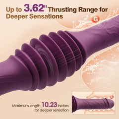 Miles | 6.61" × 1.46" Thrusting Dildo with Extra-Long Reach, Heating, G-Spot & Suction Base