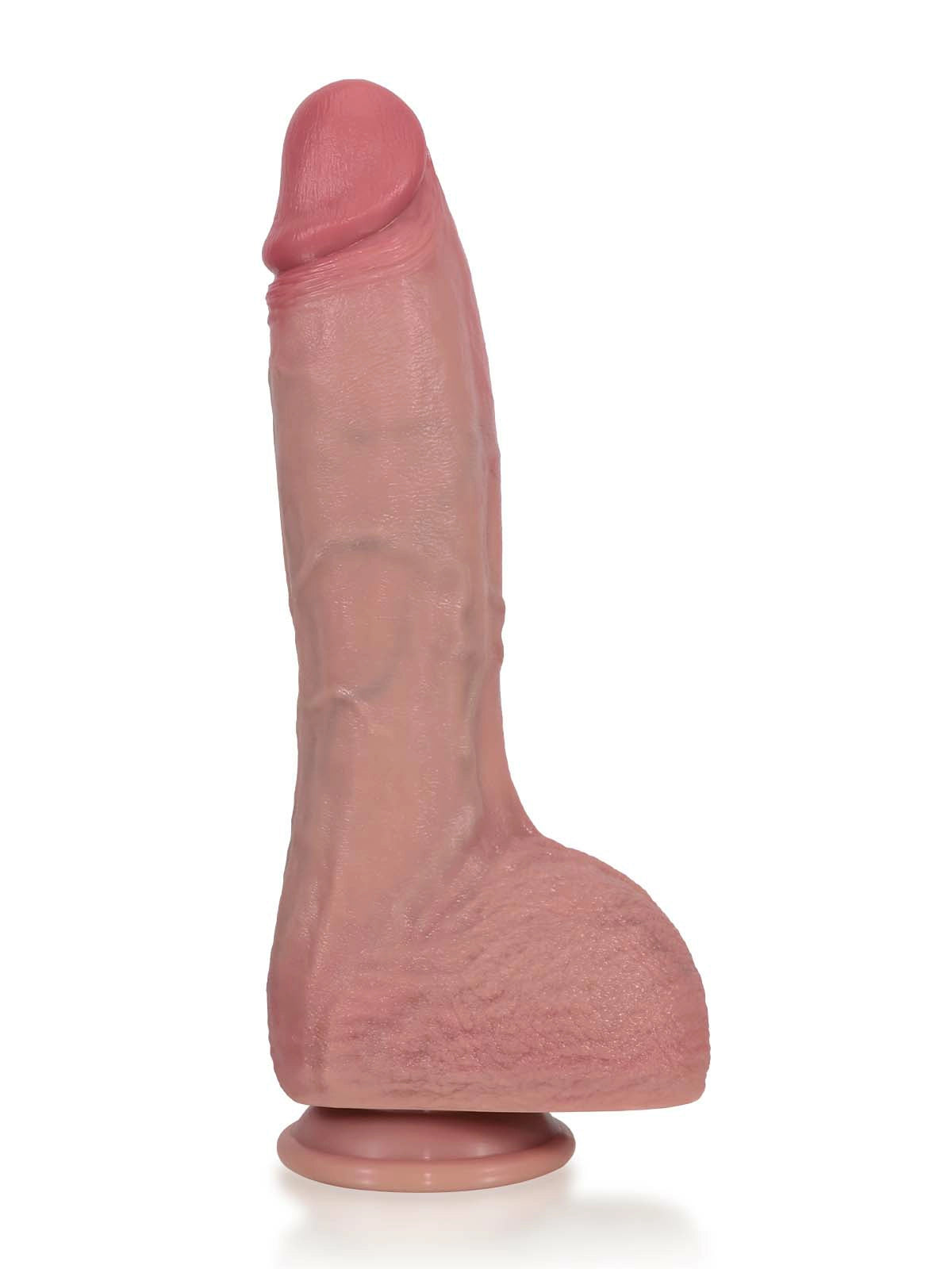 Nathan | 11" × 2.2" Long Pulse Thrusting Dildo with Straight Shaft, Heating & Vibration