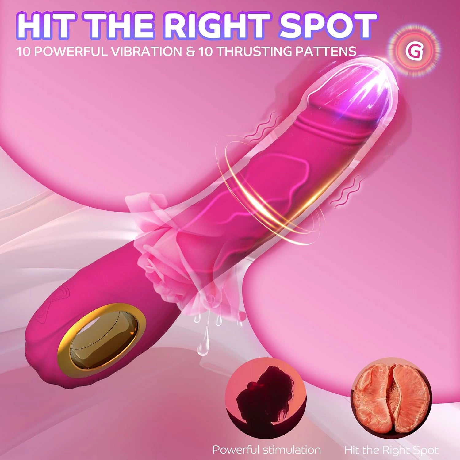 Finn | Thrusting Vibrator with Fast Deep Strokes, Realistic Feel & G-Spot Stimulation