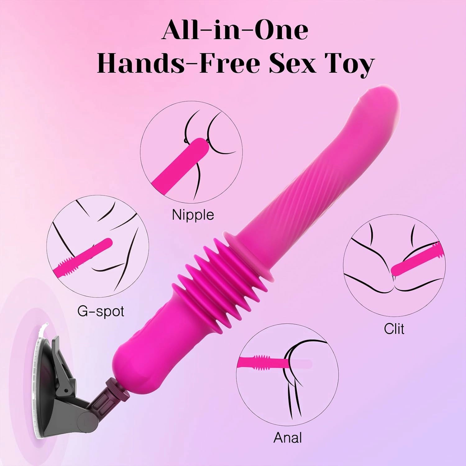 Roman | 6.6" × 1.57" Thrusting Sex Machine with Deep Slow Strokes, Heating, G-Spot & Remote Control