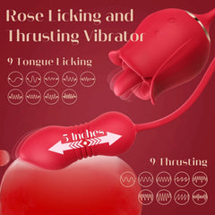 Rosie | Tongue Vibrator with Deep Thrusting, Clitoral Licking & App Control