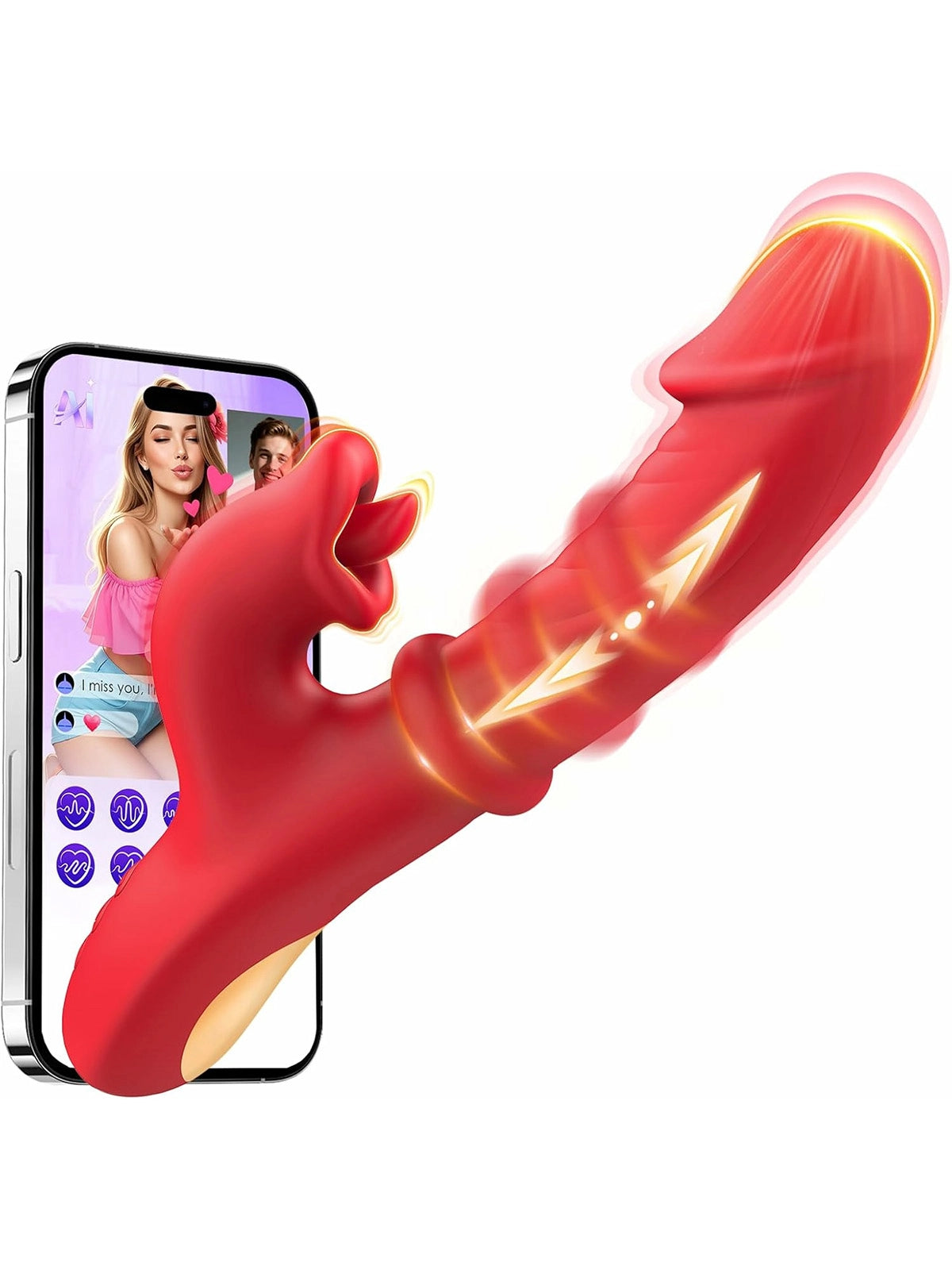 Reid | Tongue Vibrator with G-Spot Thrusting, Sliding-Ring & Clitoral Licking