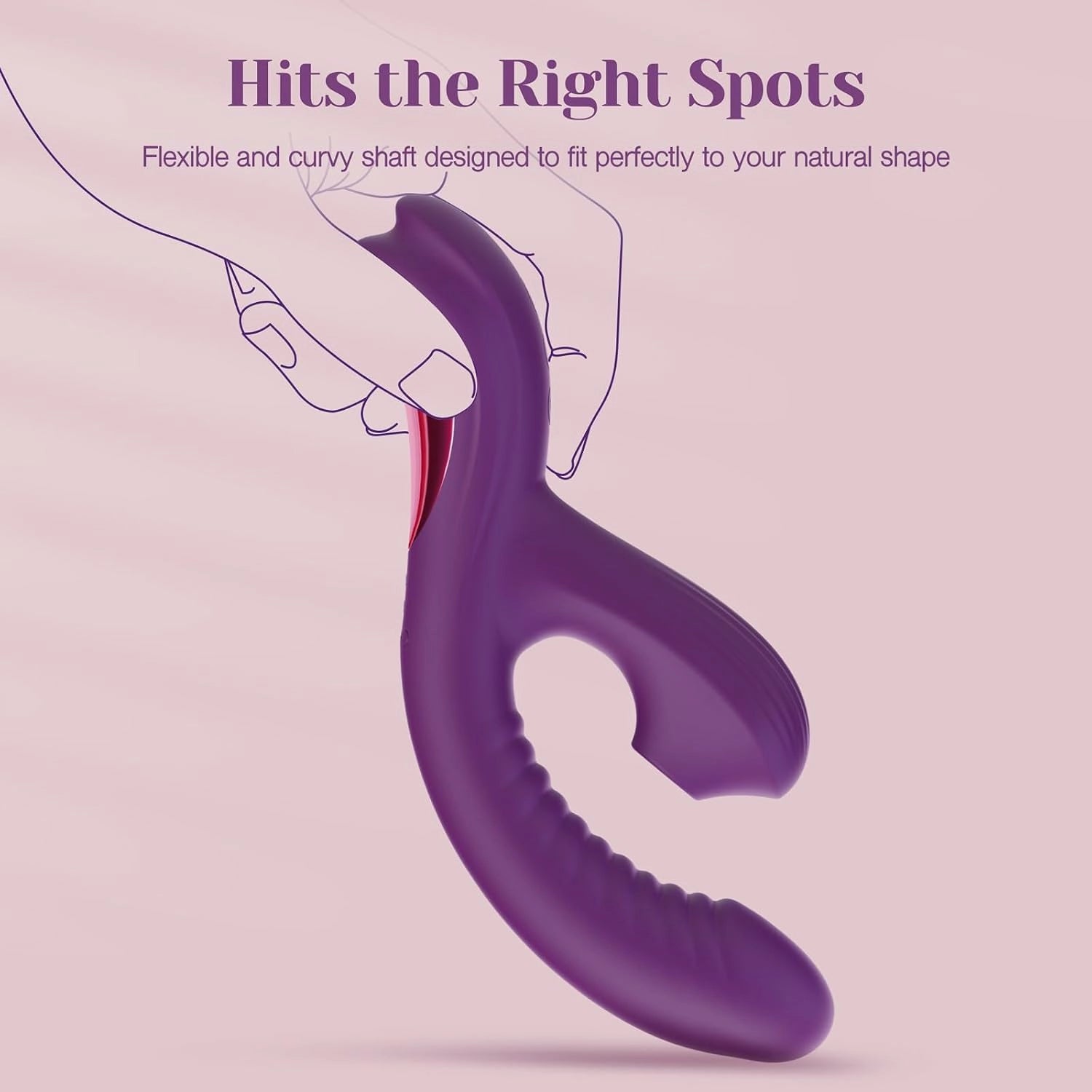 Silas | 4.92" × 1.38" Suction Vibrator with Come-Hither G-Spot Stimulation & Clitoral Suction