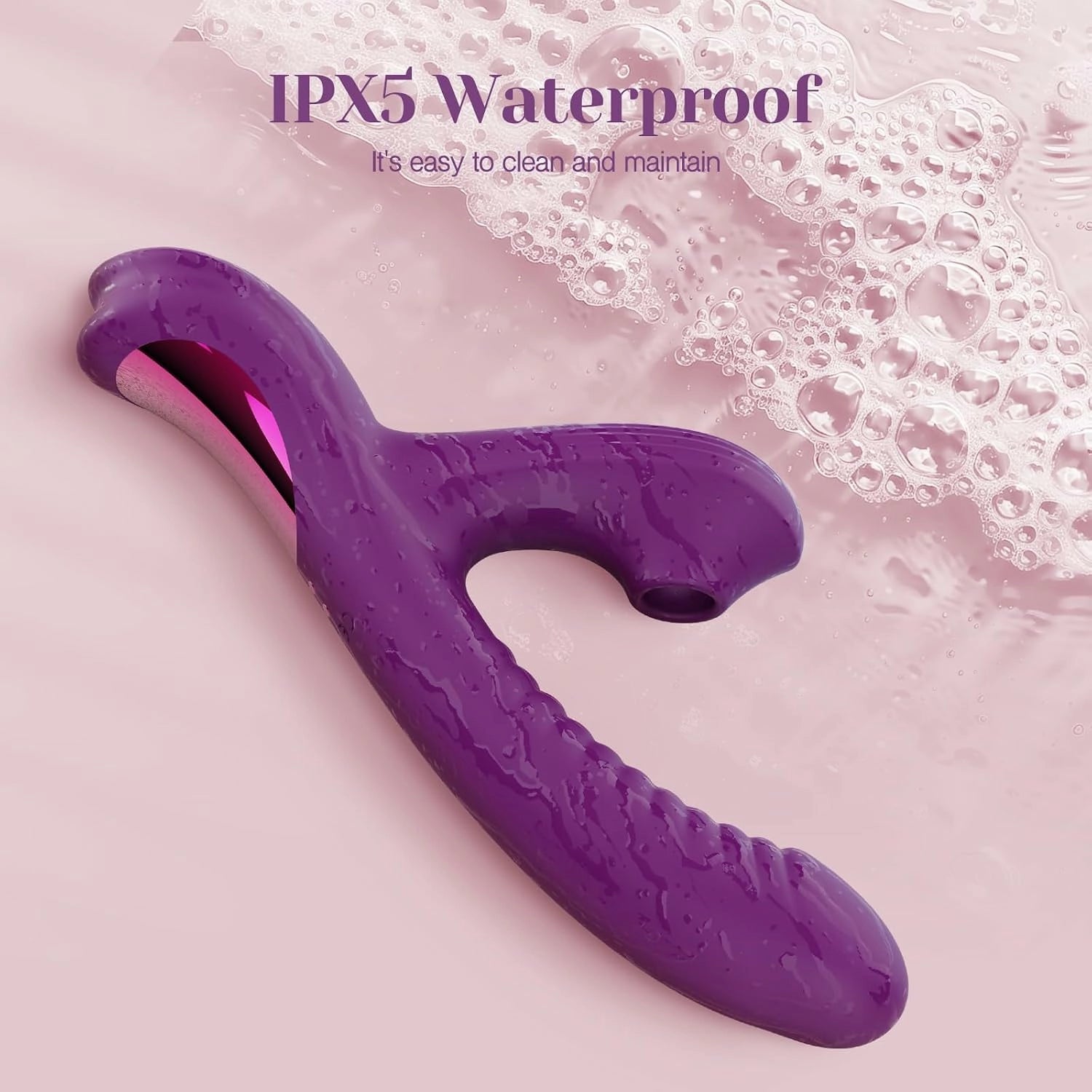 Silas | 4.92" × 1.38" Suction Vibrator with Come-Hither G-Spot Stimulation & Clitoral Suction
